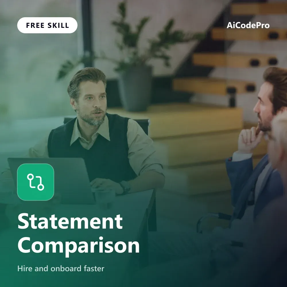 Statement Comparison Skill