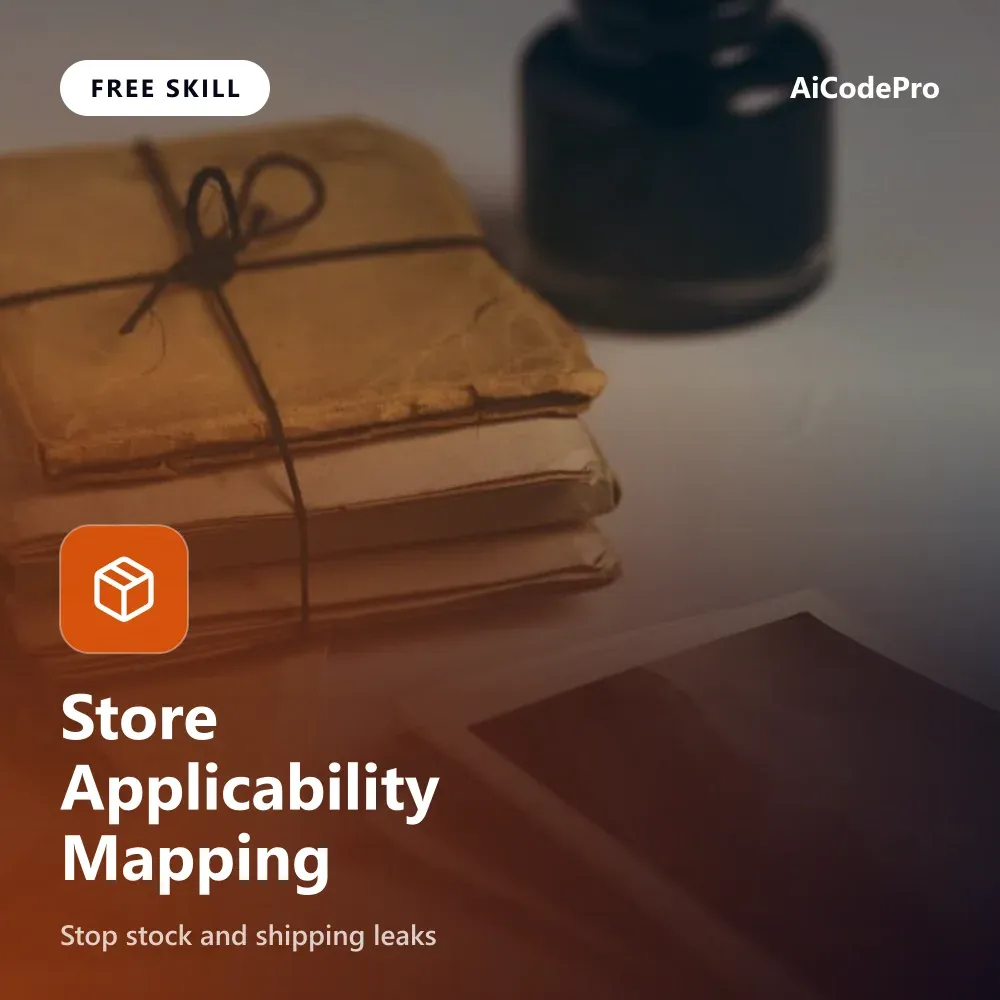 Store Applicability Mapping Skill