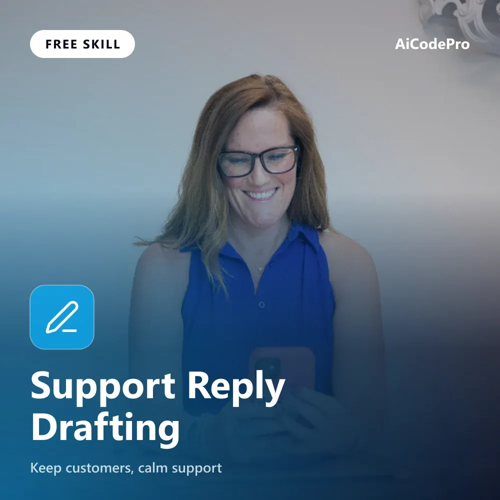 Support Reply Drafting Skill