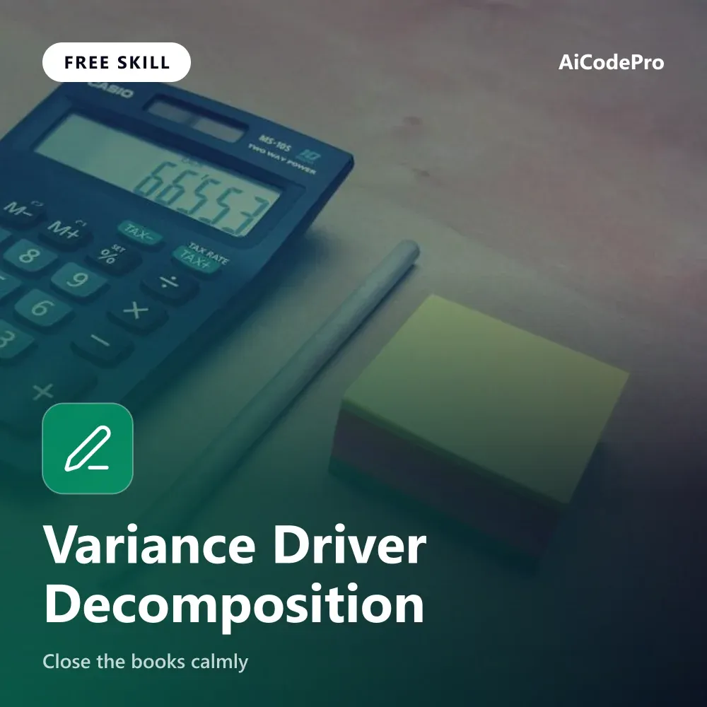 Variance Driver Decomposition Skill