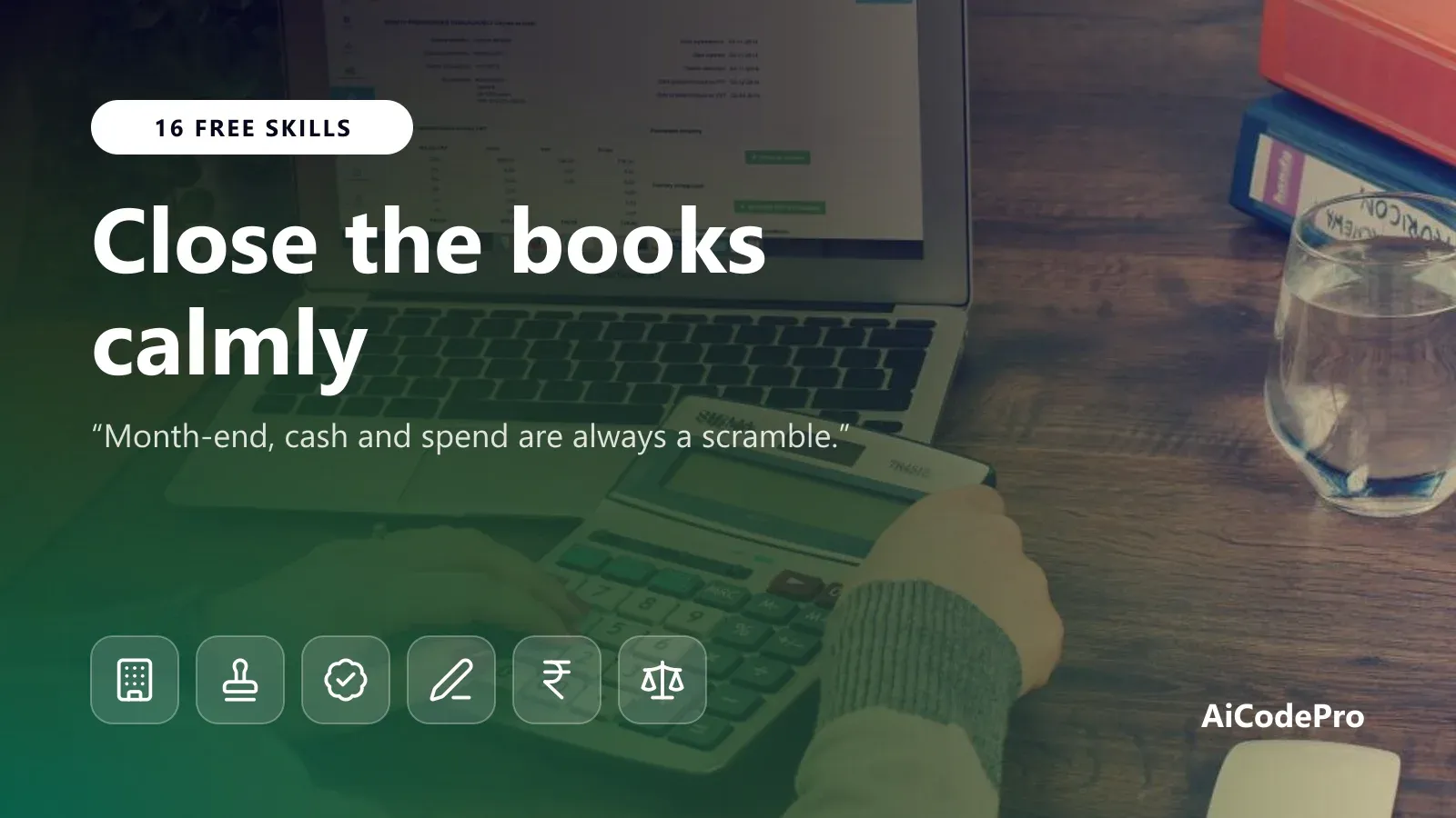 Close the books calmly