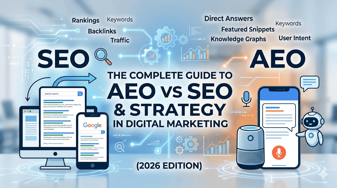 AEO vs SEO: What’s the Difference & Which One Matters in 2026